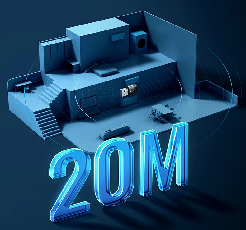 意昂2CM748蓝牙5.4适配器兼容蓝牙5.3及以下版本协议