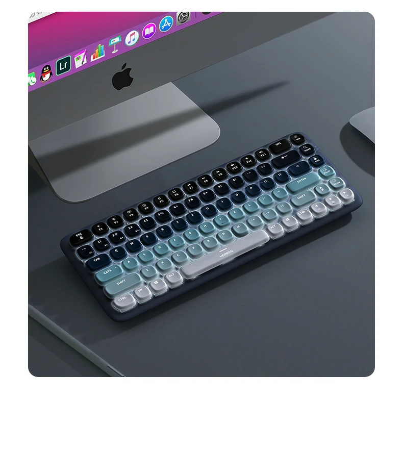 意昂2KU101与全尺寸键盘体积对比，显著节省空间