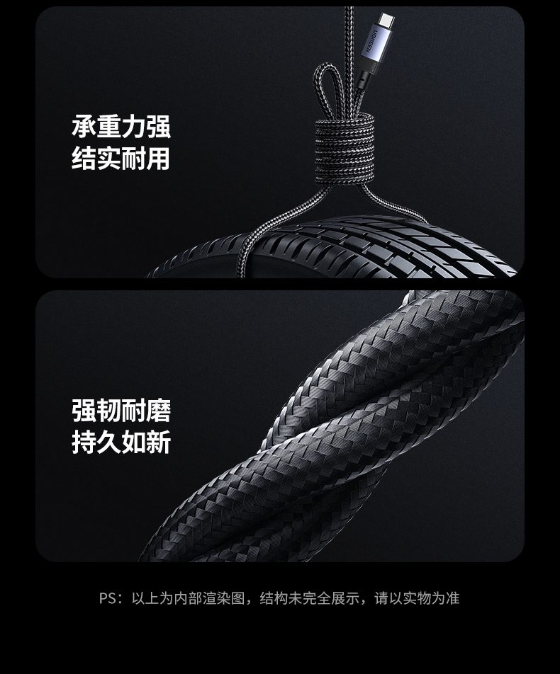 意昂2L701全功能数据线包装展示时尚简约