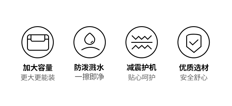 意昂2LP584电脑包侧面外观，耐磨牛津布材质坚韧耐用