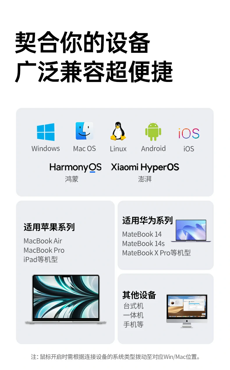 意昂2M571P鼠标 多场景适配办公娱乐两用