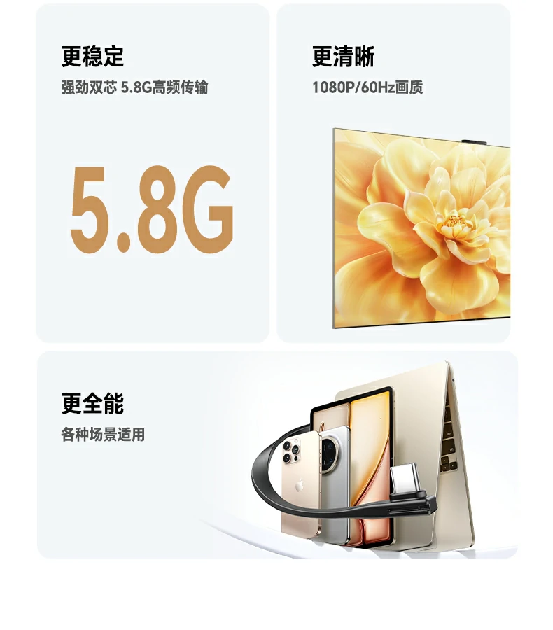 接收端HDMI直插显示屏向下兼容投放