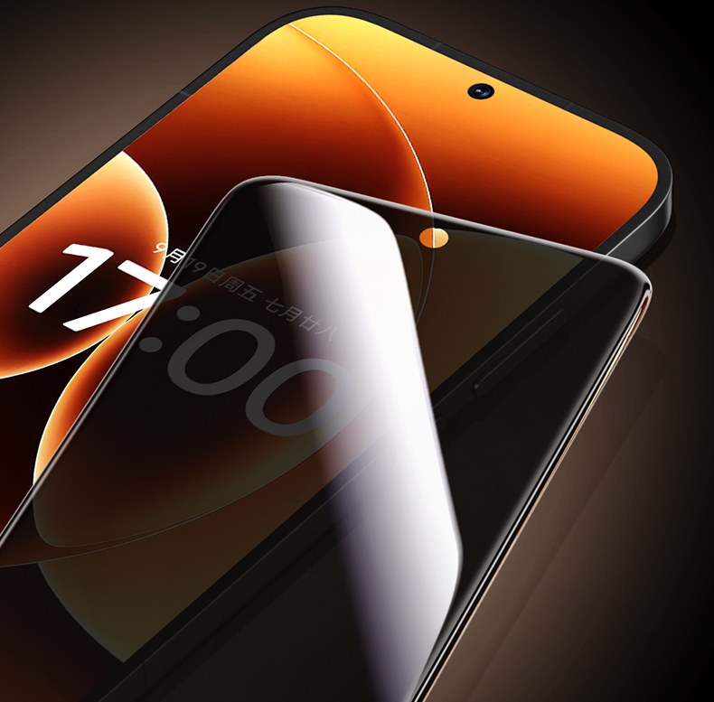 意昂228°防窥钢化膜 实拍隐私保护对比效果