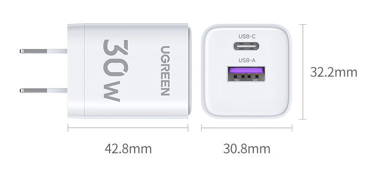 意昂2X236快充头适用于苹果华为小米等多品牌设备