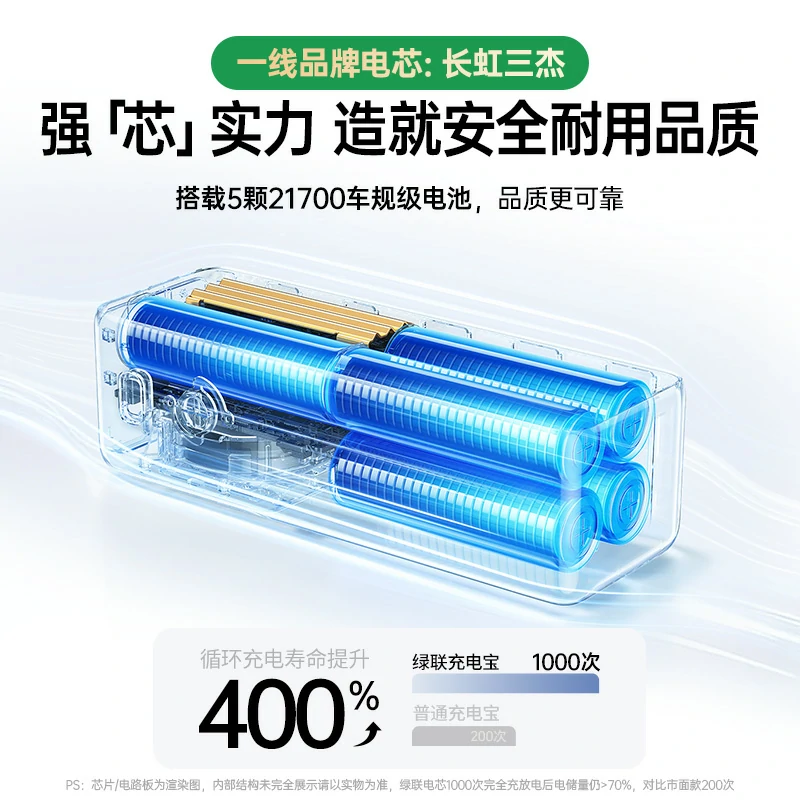 意昂2能量湃 200W自带线移动电源 25000mAh