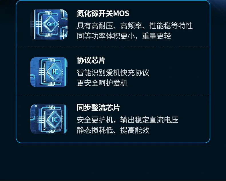 桌面充电器便携小巧净重183g