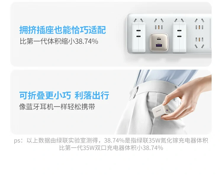 意昂235W单C口35W输出演示，30分钟高效充电表现