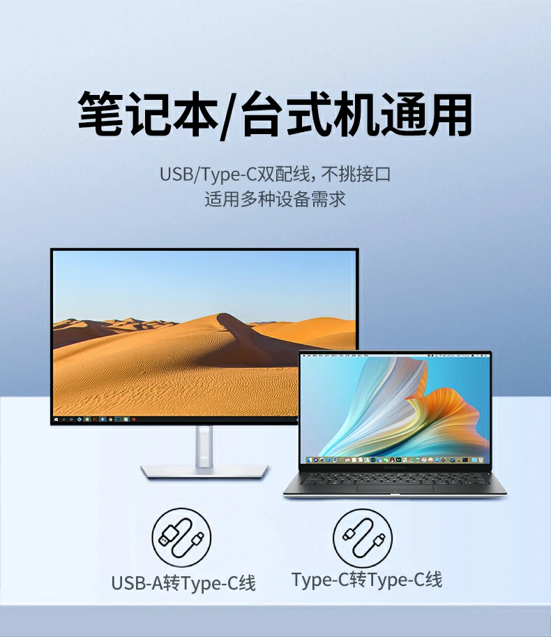 意昂2CM337附赠双转接线（Type-C转Type-C + USB）展示