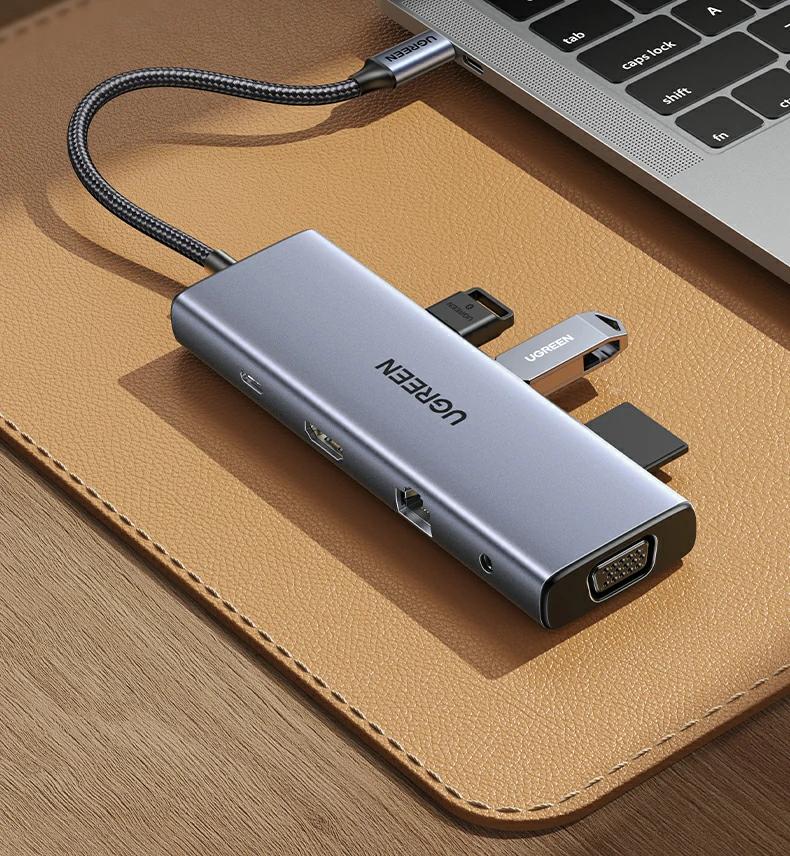 意昂2CM498-15601 Type-C十合一扩展坞接口一览图