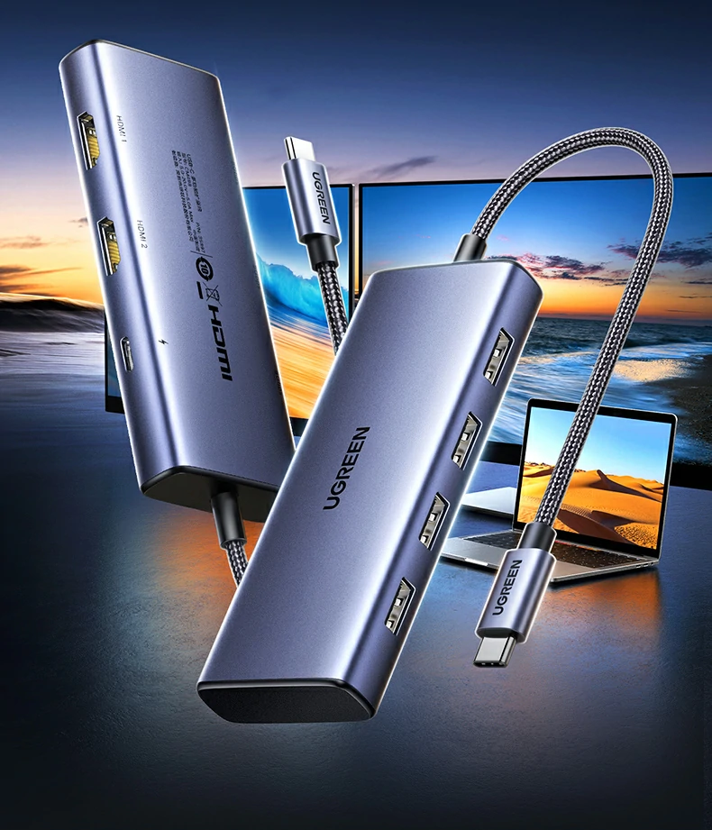 意昂2CM498-35897多接口Type-C扩展坞接口布局