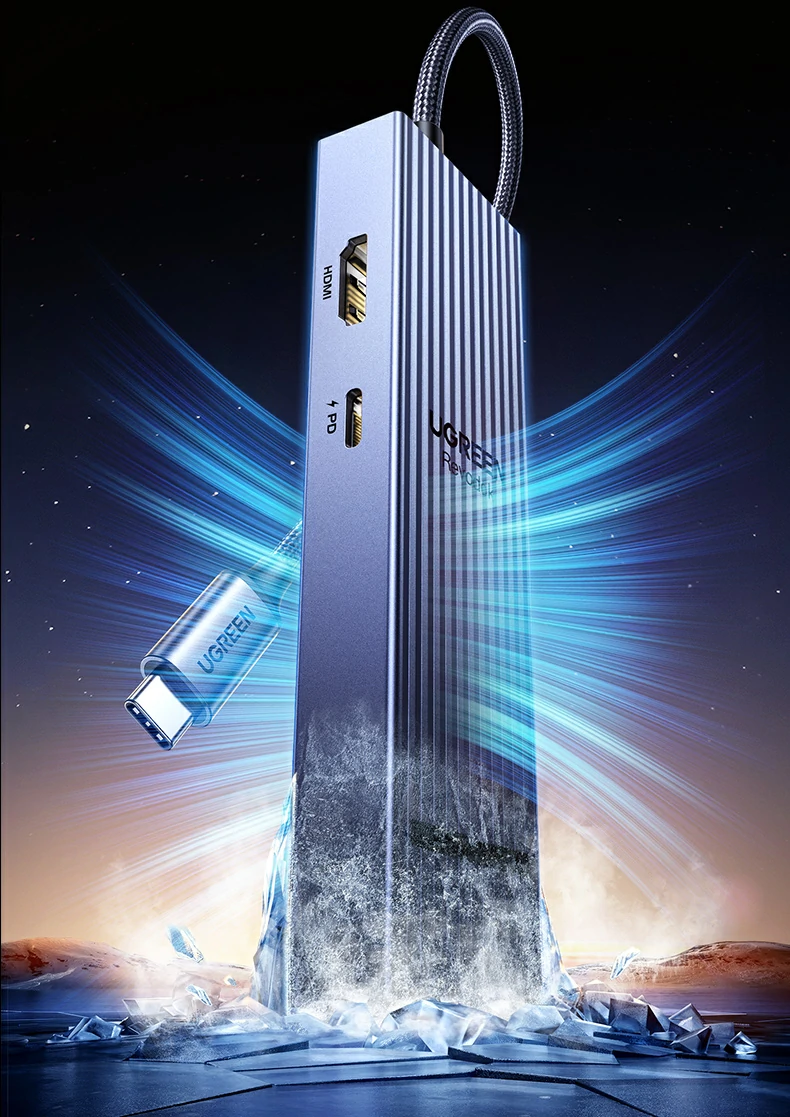 意昂2扩展坞办公桌面整体效果