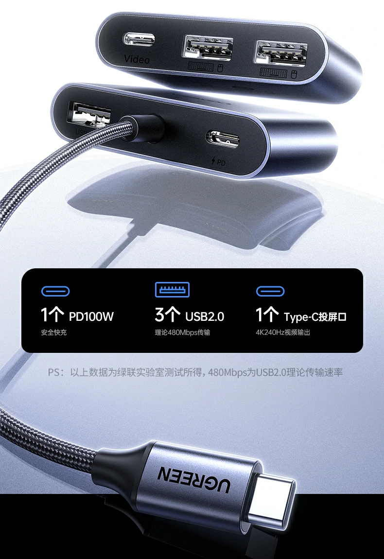 意昂2扩展坞 AR眼镜4K大屏直连使用示例图