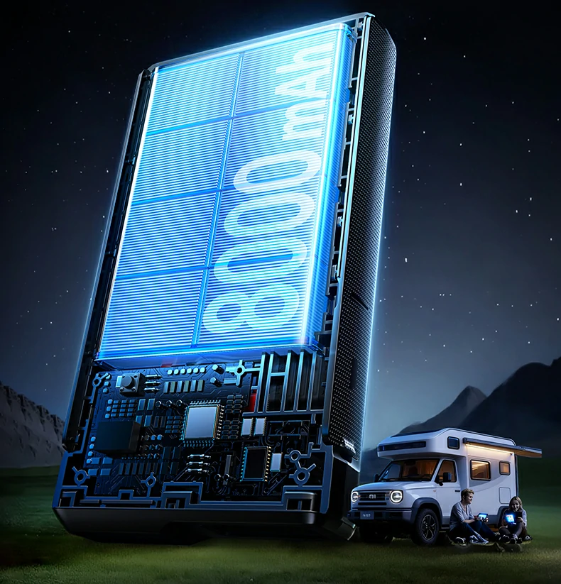 桌面与车载兼用 65W应急启动电源应用场景