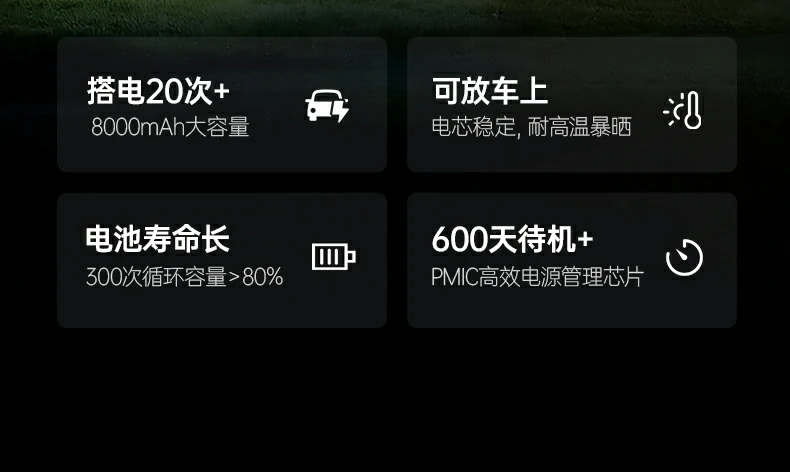 峰值800A电流强启汽车 实测应急搭电支持