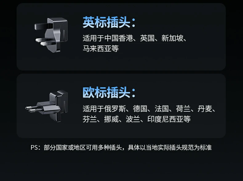 支持多设备同时充 满足全球办公娱乐补能