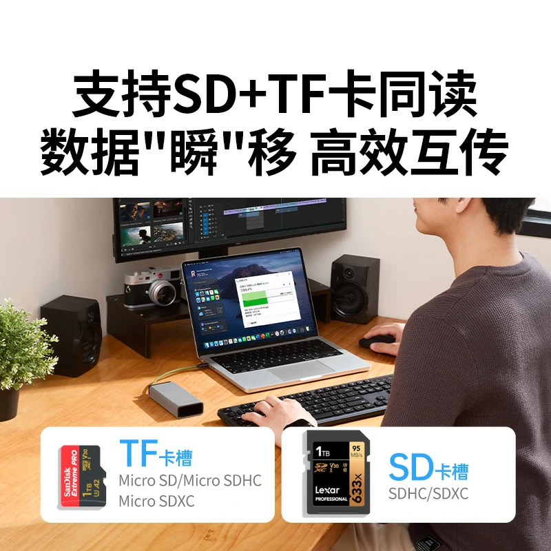 意昂2高速读卡器 USB/Type-C双接口