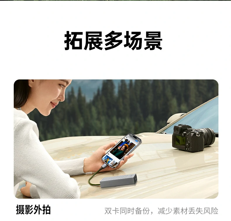 意昂2CM856-85098收纳读卡器连接手机平板电脑多设备