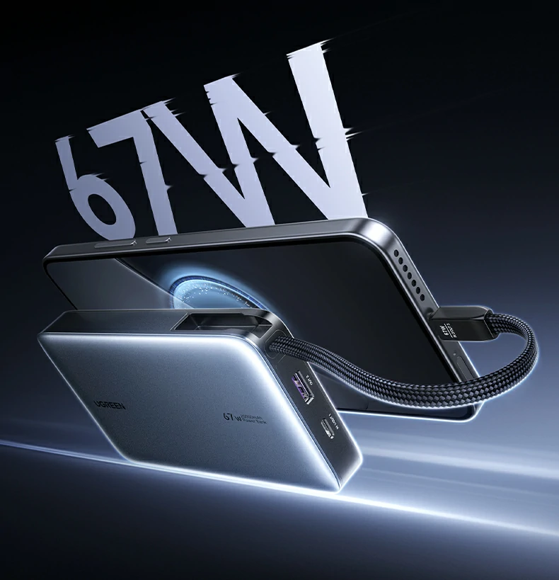 USB-C2输出67W Max 意昂2充电宝适配多设备快充