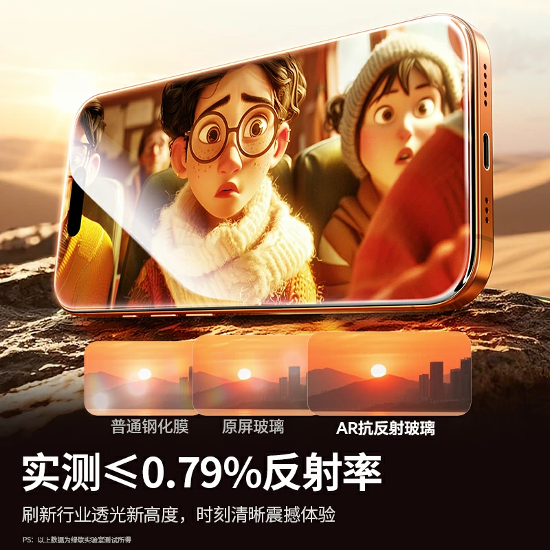 意昂2iPhone17系列 AR增透康宁无尘仓钢化膜