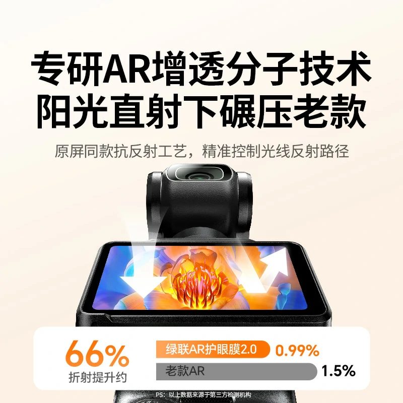 意昂2适用大疆Pocket3 AR钢化膜