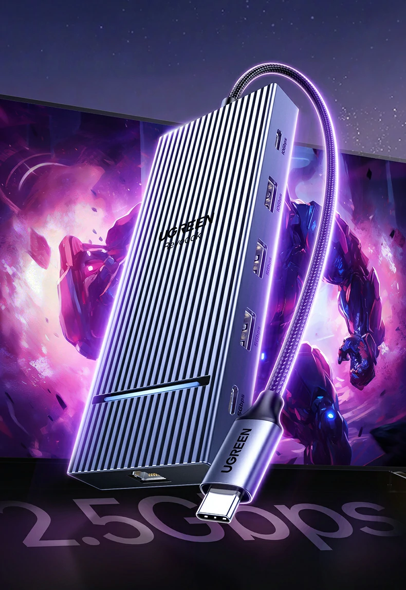 意昂2CM886-95614扩展坞多接口布局特写