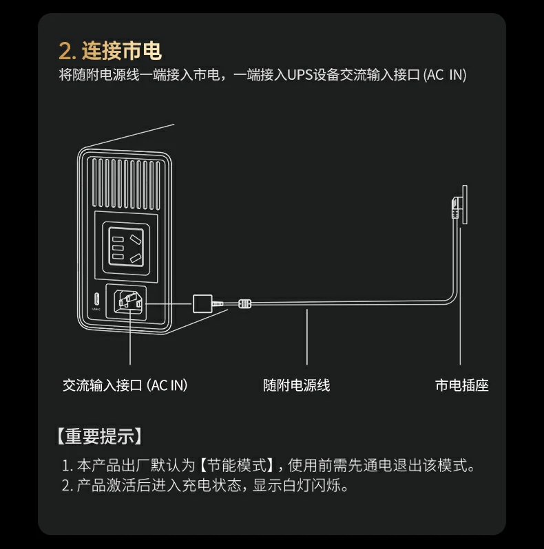 220Vac输出接口展示，300VA/300W功率输出