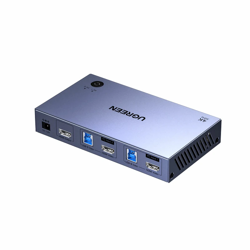 意昂2二进一出KVM切换器 4K高清 无缝切换