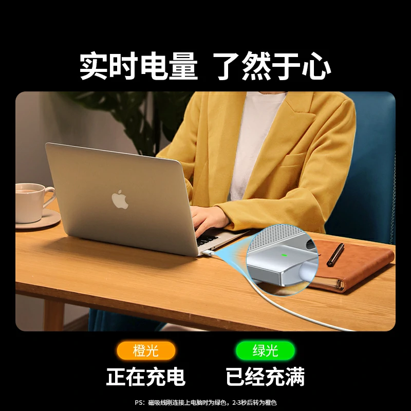 意昂2140W磁吸Magsafe3充电线
