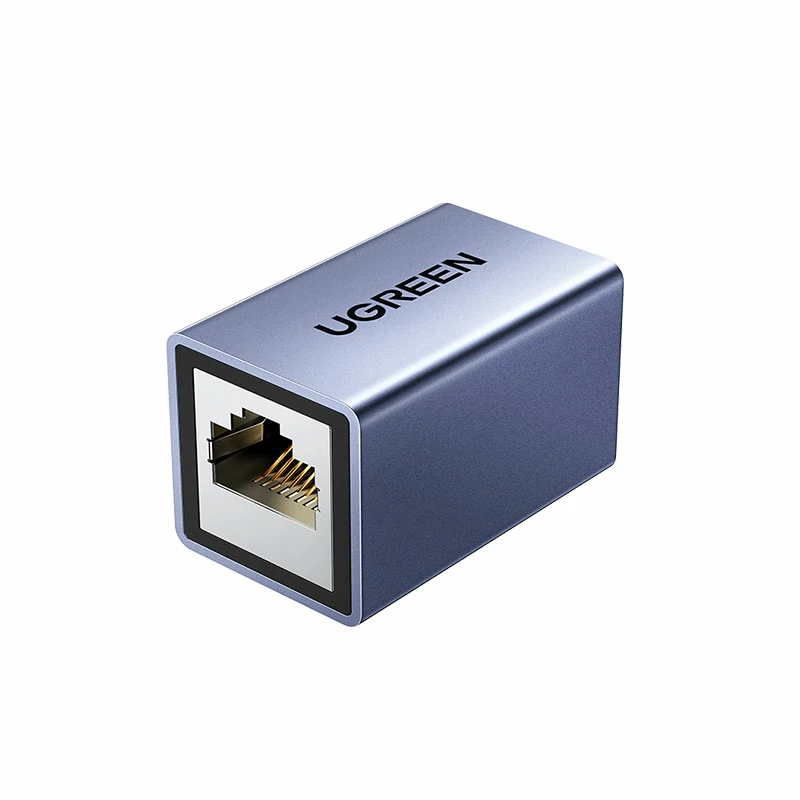 意昂2千兆网线直通头 铝合金外壳 支持PoE供电