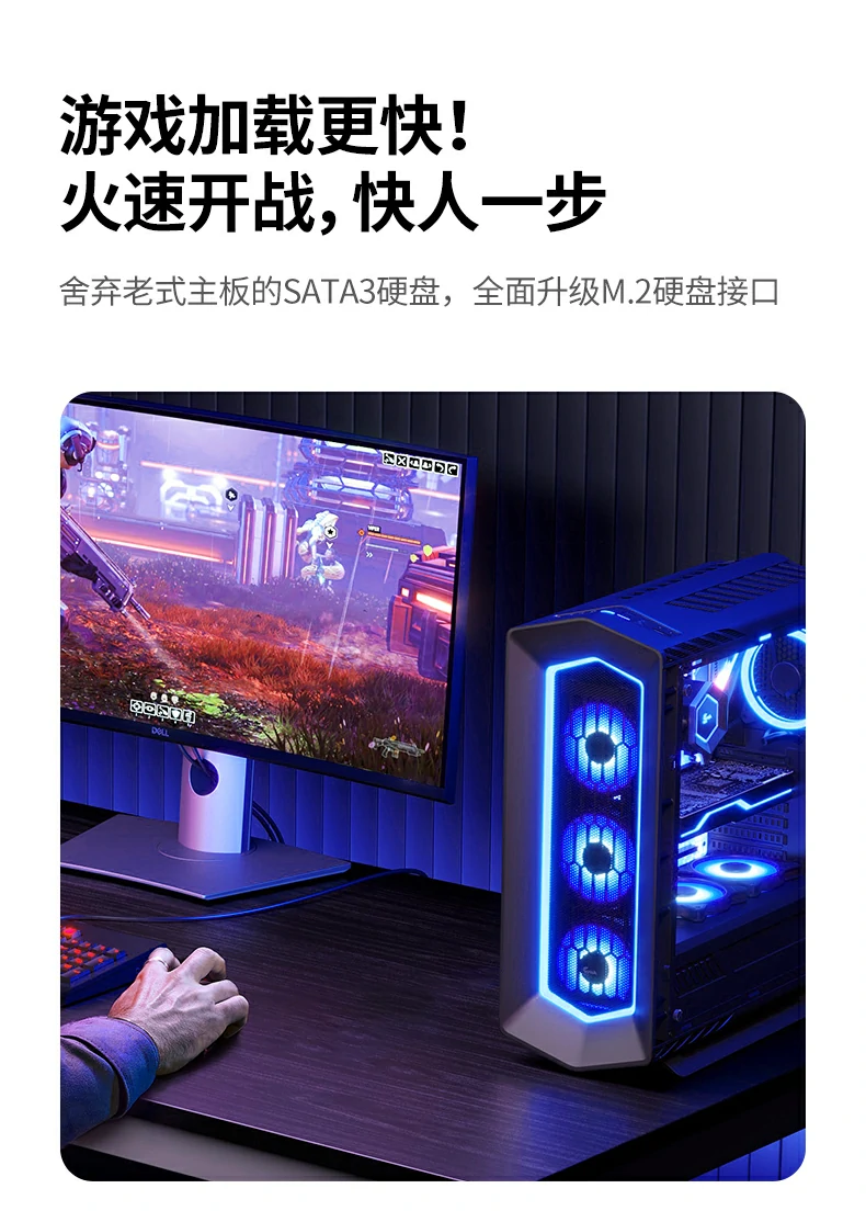 意昂275505双盘M.2 NVMe扩展卡兼容2230规格硬盘安装