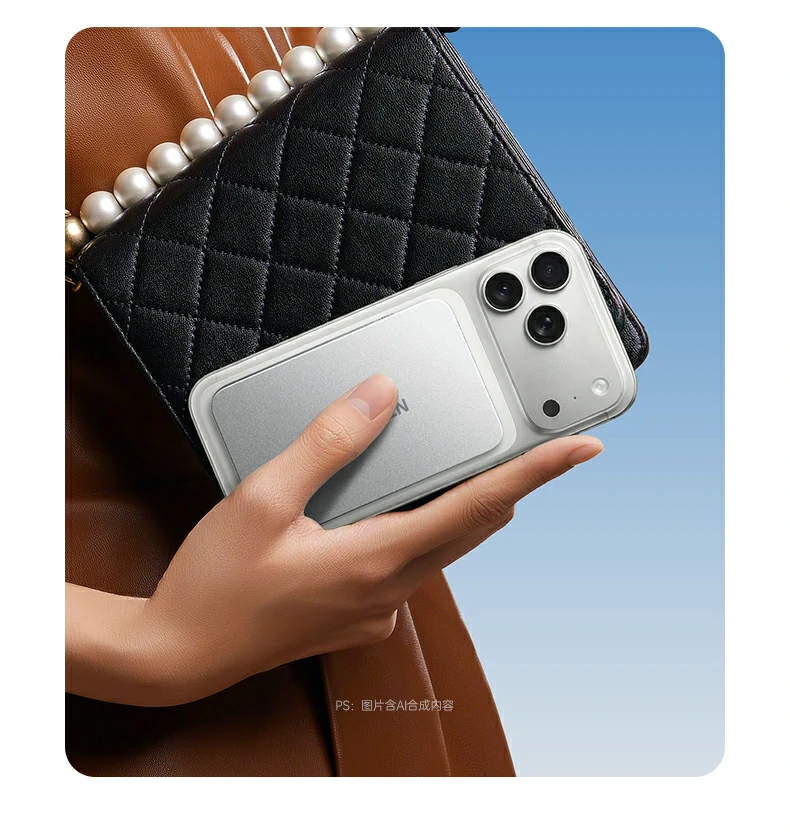 意昂2PB580超薄磁吸无线充电宝16颗N52H磁芯结构示意