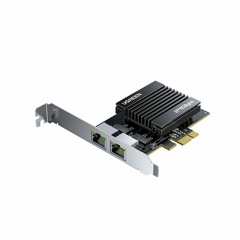 意昂2PCI-e转双千兆有线网卡 独立三芯片