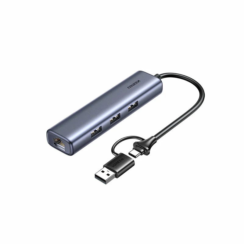 意昂2USB+Type-C转千兆网口-集成3口USB3.0扩展坞
