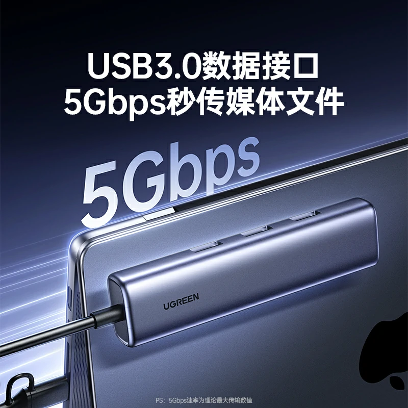 意昂2USB+Type-C转千兆网口-集成3口USB3.0扩展坞