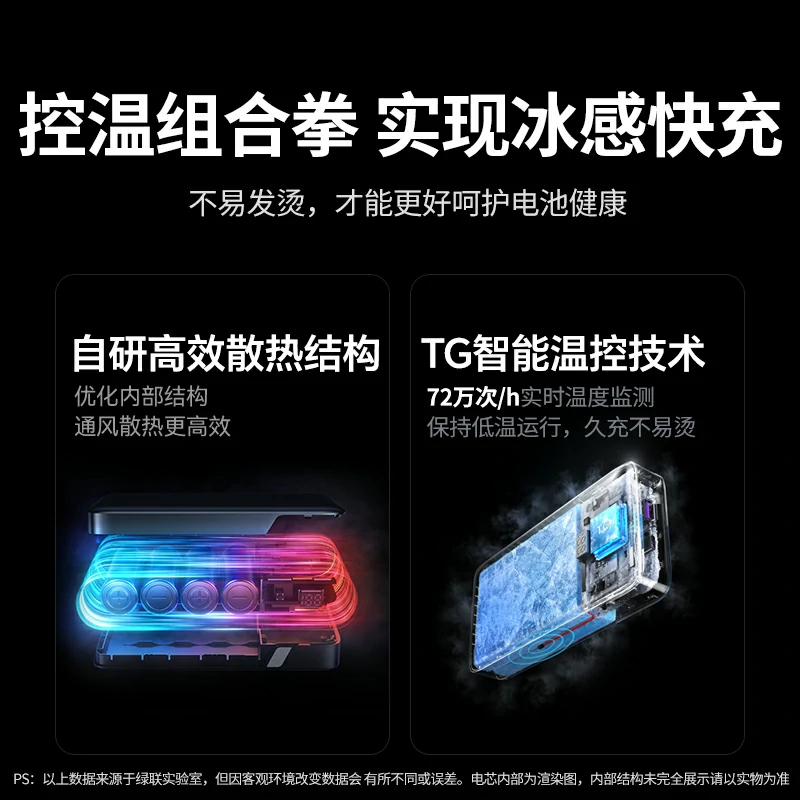 意昂2超能块30W自带线快充移动电源 20000mAh
