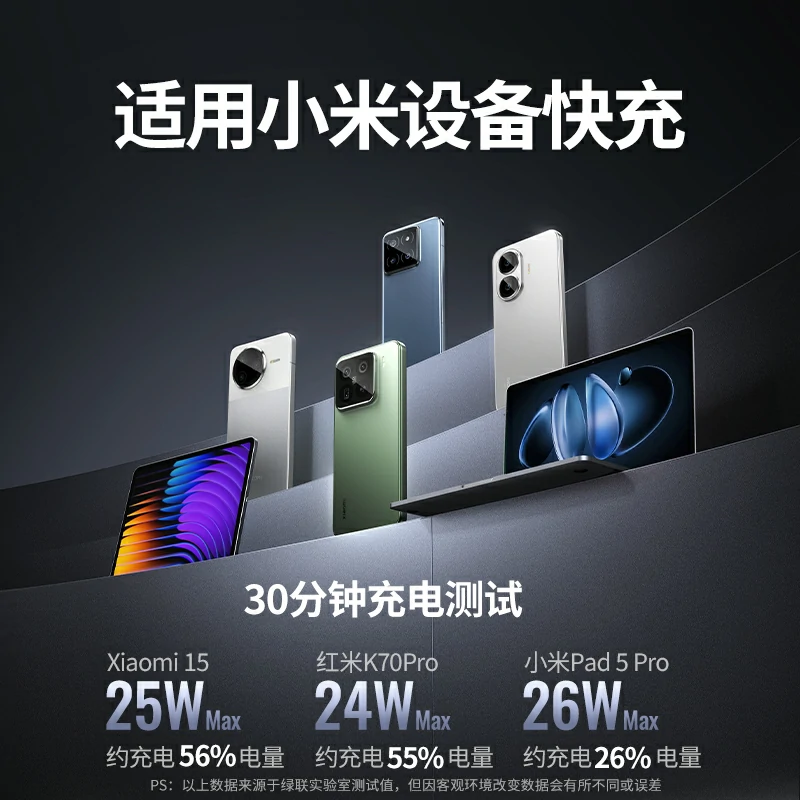 意昂2超能块30W自带线快充移动电源 20000mAh