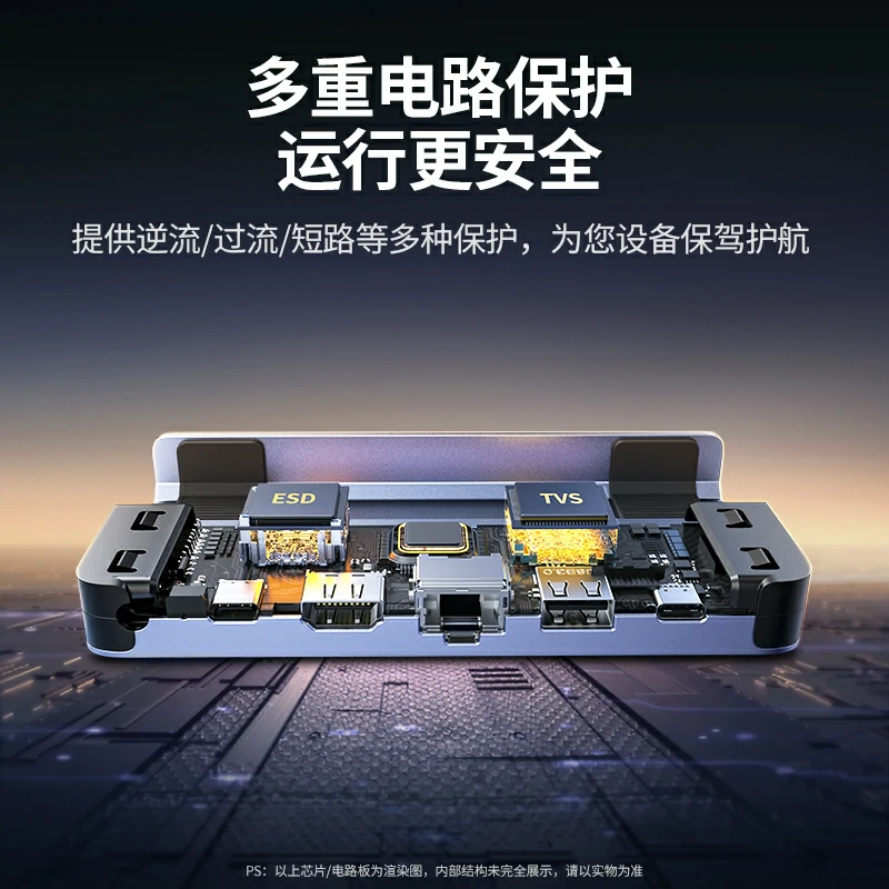 意昂2游戏掌机拓展坞 4K60Hz 千兆网口 100W快充