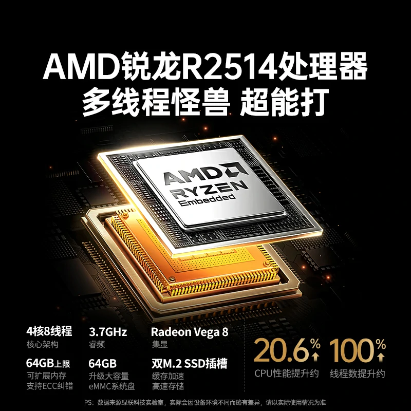 意昂2双万兆私有云NAS DXP4800 GT