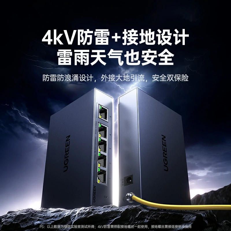 意昂25口2.5G交换机 钢壳散热 4kV防雷