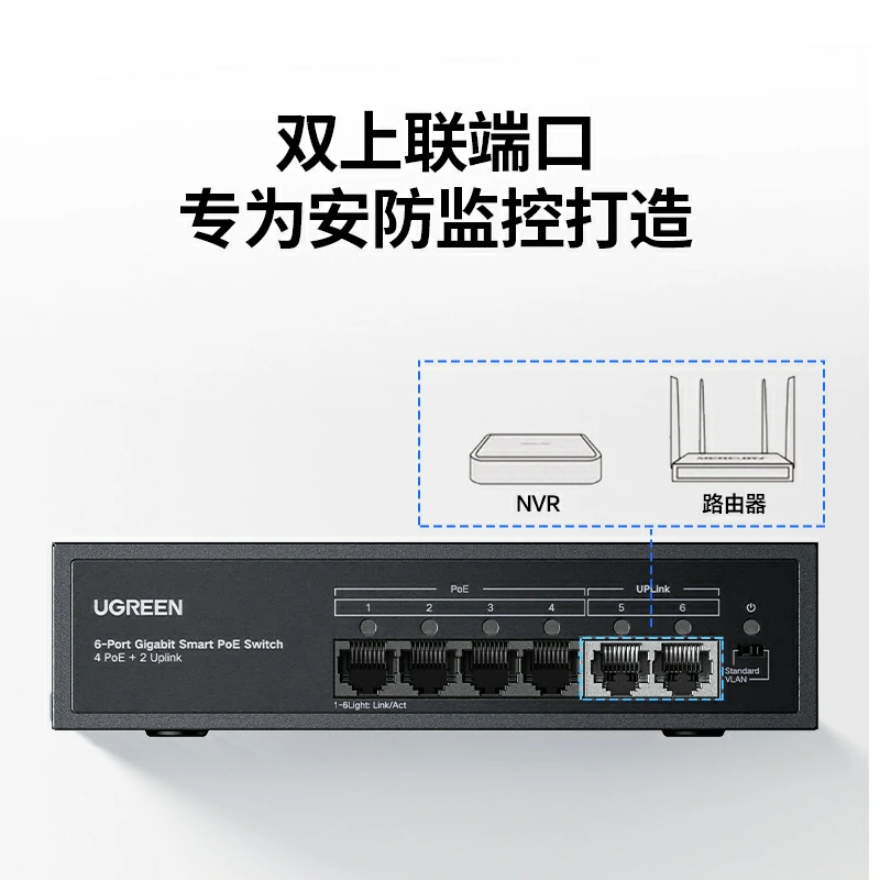意昂26口千兆PoE以太网交换机