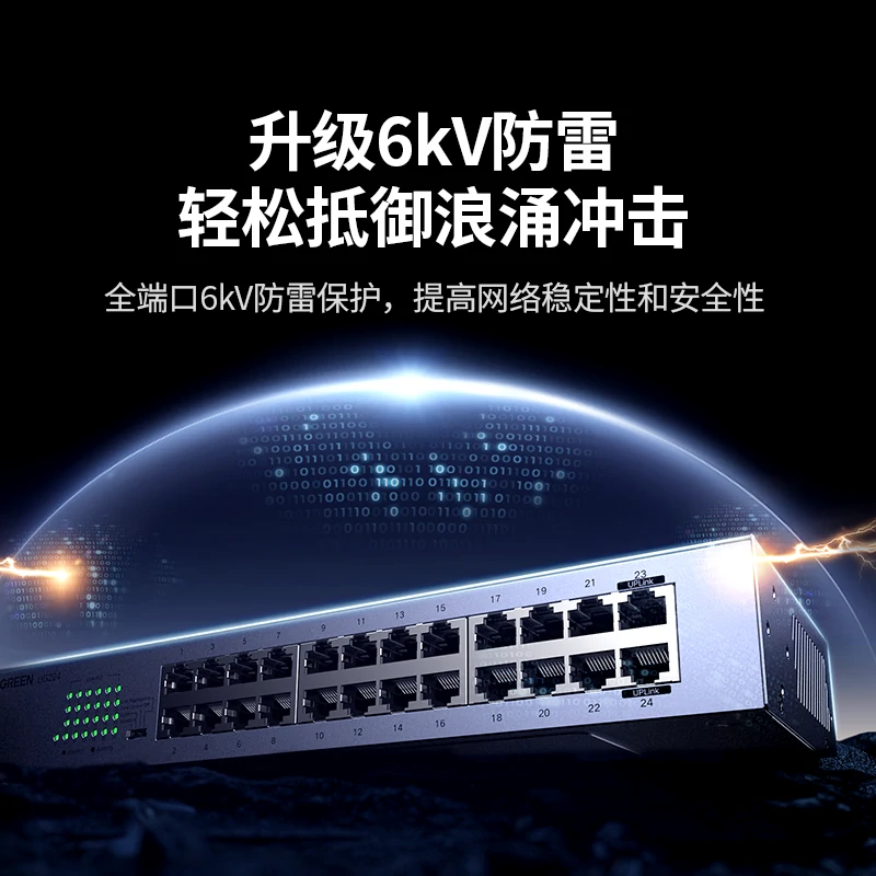 意昂2企业级机架式24口千兆交换机