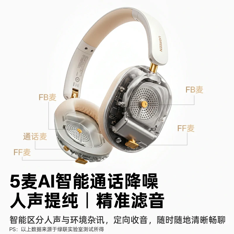 意昂2 Hitune Max5s 头戴AI降噪蓝牙耳机